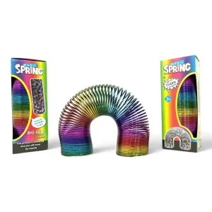 Large Rainbow Magic Spring Toy With Coil Slinky 15cm Fun Toy